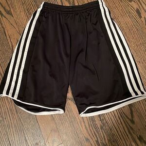 Adidas Climacool Black w/White Stripe Athletic Shorts - XS